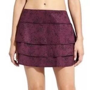 Athleta swagger skort tier ruffle plum